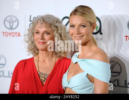 Blythe Danner & Gwyneth Paltrow, die am 25.. Jahrestag der Environmental Media Association in den Warner Brother Studios Lot teilgenommen haben Stockfoto