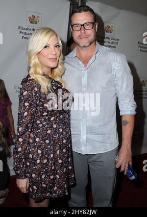 Tori Spelling, Dean McDermott die Elizabeth Glaser Pediatric AIDS Foundation veranstaltet 26. die jährliche „A Time for Heroes“-Veranstaltung in den Smashbox Studios Stockfoto