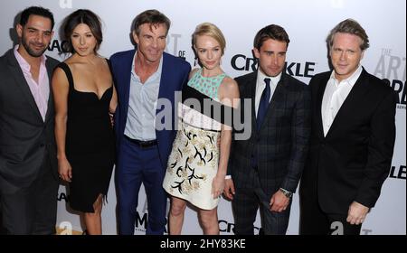 Patrick Sabongui, Cristina Rosato, Dennis Quaid, Kate Bosworth, Christian Cooke, Cary Elwes bei der Premiere von „The Art of More“ in den Sony Pictures Studios in Los Angeles, USA. Stockfoto