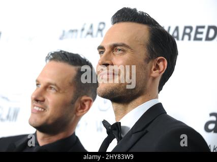 Cheyenne Jackson und Jason Landau nehmen an der amfAR Inspiration Gala 2015 Teil Stockfoto