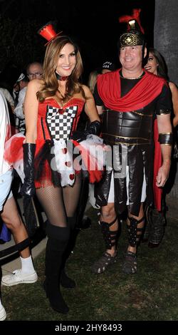 Heather McDonald, Peter Dobias bei der 2015 Casamigos Tequila Halloween Party Stockfoto