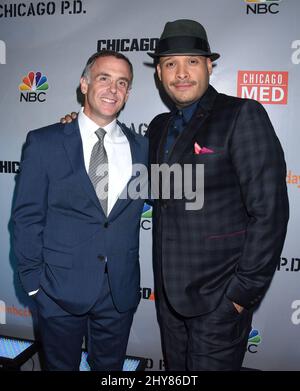 David Eigenberg und Joe Minoso NBC feiern „Chicago Fire“, „Chicago P.D.“ und „Chicago Med“ Stockfoto