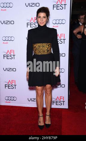 Marisa Tomei nimmt an der Abschlussgala des AFI Fest 2015 Teil: „The Big Short“-Weltpremiere im chinesischen Theater. Stockfoto