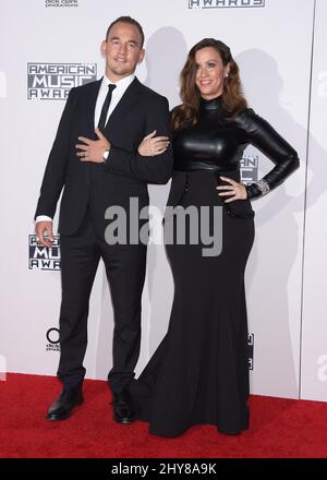 Alanis Morissette, Mario Treadway 'Souleye' 2015 American Music Awards im Microsoft Theater Stockfoto