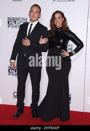 Alanis Morissette, Mario Treadway 'Souleye' 2015 American Music Awards im Microsoft Theater Stockfoto