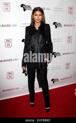 Zendaya Coleman nimmt am ersten World AIDS Day Teil, der im Sofitel Hotel stattfindet Stockfoto