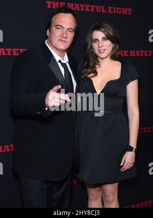 Quentin Tarantino bei der Weltpremiere der Hassful Eight in Los Angeles, Kalifornien. Stockfoto