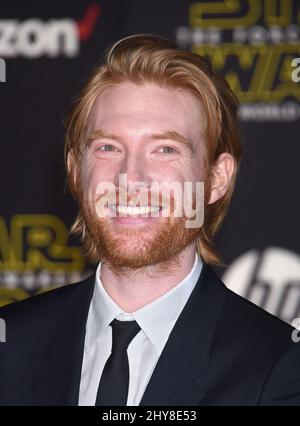 Domhnall Gleeson 'Star Wars: The Force Awakens' Weltpremiere im Dolby Theater Stockfoto