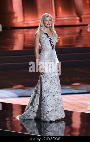 Miss Neuseeland, Samantha McClung nimmt am Miss Universe Preliminary Competition, Planet Hollywood Resort & Casino, Teil Stockfoto