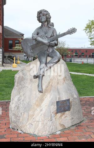 Statue von Dolly Parton im Sevier County Courthouse Stockfoto