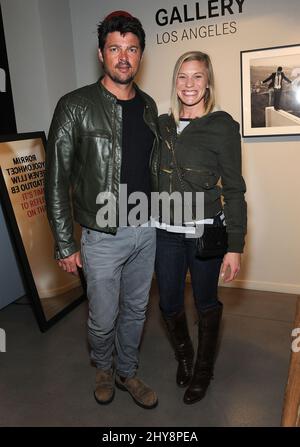 Karl Urban & Katee Sackhoff bei Billy Zane & Dennys Ilic Opening Night Künstlerempfang in der Leica Gallery in Los Angeles, USA. Stockfoto