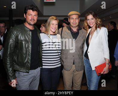 Karl Urban, Katee Sackhoff, Billy Zane & Tricia Helfer bei Billy Zane & Dennys Ilic Opening Night Künstlerempfang in der Leica Gallery in Los Angeles, USA. Stockfoto