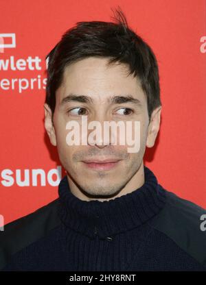 Justin Long bei der Premiere von „Yoga Hoser“ beim Sundance Film Festival 2016 Stockfoto