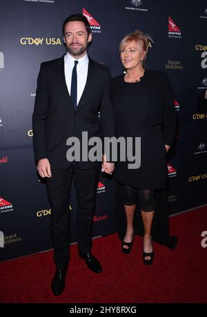 Hugh Jackman & Deborra-Lee Furness bei der G'Day USA Los Angeles Gala 2016 Stockfoto