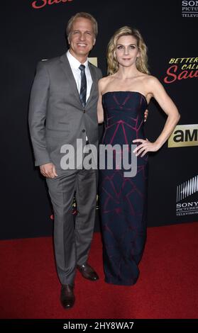 Patrick Fabian und Rhea Seehorn nahmen an der Premiere der Saison 2 in den ArcLight Cinemas Culver City Teil Stockfoto