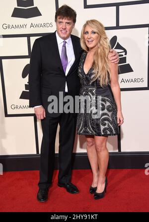 Lee Ann Womack und Frank Liddell bei der Verleihung der Grammy Awards 58. im Staples Center in Los Angeles 2016 Stockfoto