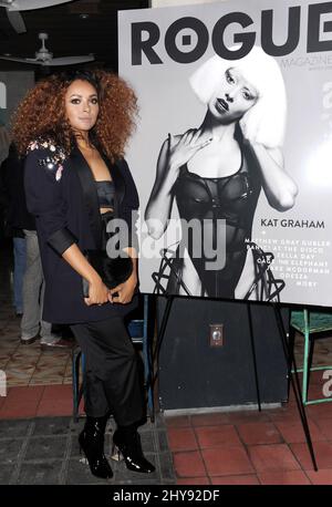 Kat Graham nimmt an der Launch Party des Rogue Magazine #2 Teil, die bei den Pächtern der Bäume abgehalten wird Stockfoto