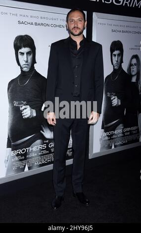 Louis Leterrier nimmt an der Los Angeles Premiere von „The Brothers Grimsby“ im Village Theatre Teil. Stockfoto