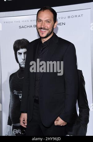 Louis Leterrier nimmt an der Los Angeles Premiere von „The Brothers Grimsby“ im Village Theatre Teil. Stockfoto