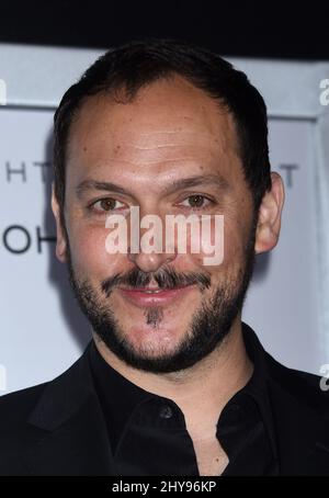 Louis Leterrier nimmt an der Los Angeles Premiere von „The Brothers Grimsby“ im Village Theatre Teil. Stockfoto