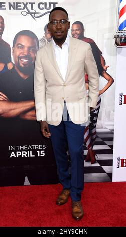 Lamorne Morris bei der Premiere von 'Barbershop: The Next Cut' in Los Angeles Stockfoto