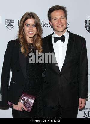 Prinzessin Beatrice und Dave Clark treffen am Mittwoch, dem 13. April 2016, bei der Gala von Sean Parker und der Parker Foundation ein Meilenstein in der medizinischen Forschung in Los Angeles ein. Stockfoto