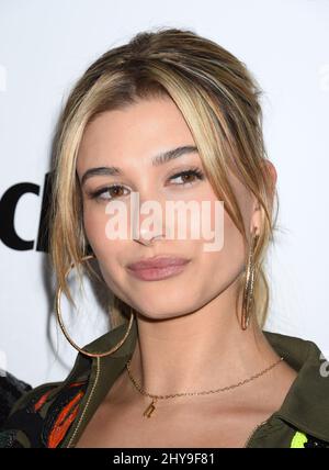 Hailey Baldwin nimmt an der Marie Claire's Fresh Faces Party Teil, die am Montag, den 11. April 2016, im Sunset Tower Hotel in Los Angeles stattfindet. Stockfoto