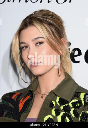 Hailey Baldwin nimmt an der Marie Claire's Fresh Faces Party Teil, die am Montag, den 11. April 2016, im Sunset Tower Hotel in Los Angeles stattfindet. Stockfoto