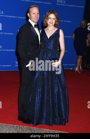 Jenna Fischer & Lee Kirk White House Correspondenten' Association im Washington Hilton Stockfoto