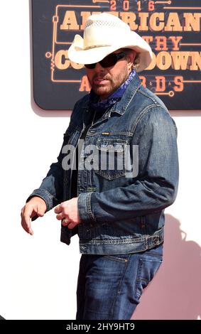 Toby Keith bei den American Country Countdown Awards 2016 im Forum in Los Angeles, USA. Stockfoto