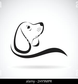 Vektor von Beagle Hund Design auf weißem Hintergrund, Haustier. Tiere. Leicht editierbare Vektorgrafik mit Ebenen. Stock Vektor