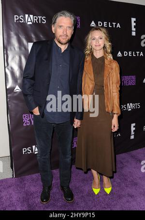 Craig Ferguson, Megan Wallace Cunningham Teilnahme an der PS.ARTS 25.-Jubiläumsfeier „die Party!“ Gehalten in Neuehouse in Los Angeles, USA. Stockfoto