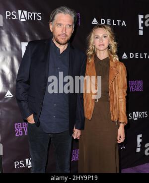 Craig Ferguson, Megan Wallace Cunningham Teilnahme an der PS.ARTS 25.-Jubiläumsfeier „die Party!“ Gehalten in Neuehouse in Los Angeles, USA. Stockfoto