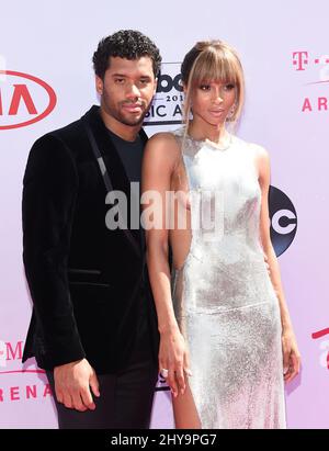 Russell Wilson und Ciara nehmen an den Billboard Music Awards 2016 in Las Vegas Teil Stockfoto