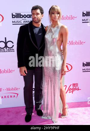 Russell Wilson und Ciara nehmen an den Billboard Music Awards 2016 in Las Vegas Teil Stockfoto