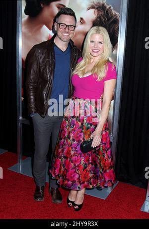 Megan Hilty und Brian Gallagher bei der Premiere „Me Before You“ in New York Stockfoto