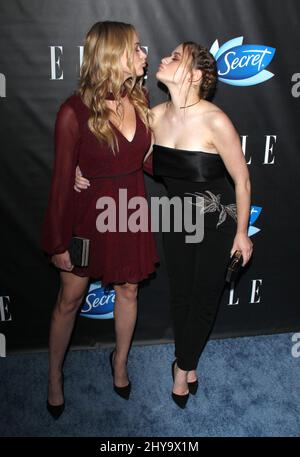 Hunter King und Joey King nehmen an der Elle-Veranstaltung „Women in Comedy“ im HYDE Sunset Teil: Küche + Cocktails Stockfoto