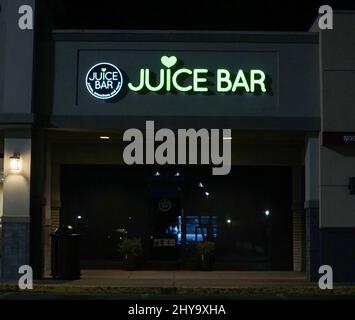 Juice Bar, Nashville. Diese Juice Bar-Franchise gehört Todd Chrisley von „Chrisley Knows Best“. Stockfoto