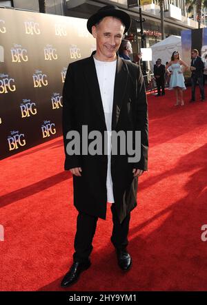 Mark Rylance bei der Premiere von „The BFG“ in Los Angeles. Stockfoto