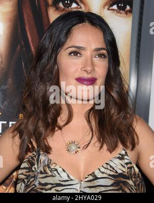 Salma Hayek bei der Premiere von „Septembers of Shiraz“ in Los Angeles. Stockfoto