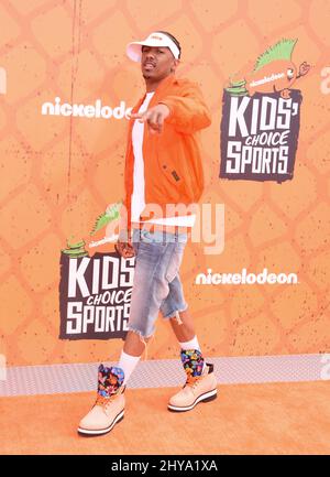 Nick Cannon nimmt an den Nickelodeon Kids' Choice Sports Awards 2016 im Pauley Pavilion der UCLA Teil Stockfoto