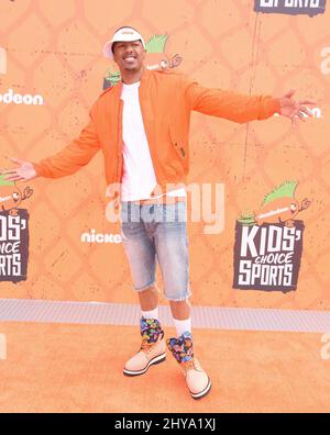 Nick Cannon nimmt an den Nickelodeon Kids' Choice Sports Awards 2016 im Pauley Pavilion der UCLA Teil Stockfoto