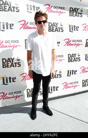 Charlie Puth tritt im JULI 16. 2016 im GO Pool im Flamingo Las Vegas Hotel and Casino auf. Stockfoto