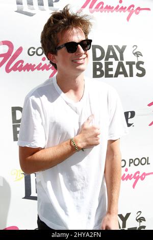 Charlie Puth tritt im JULI 16. 2016 im GO Pool im Flamingo Las Vegas Hotel and Casino auf. Stockfoto