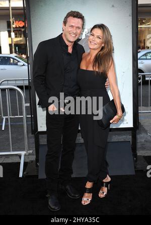 Jason O'Mara, Paige Turco bei der Premiere von 'Lights Out' in Los Angeles. Stockfoto