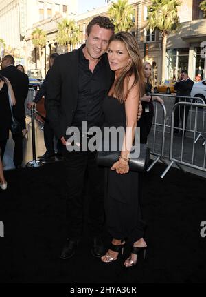 Jason O'Mara, Paige Turco bei der Premiere von „Lights Out“ in Los Angeles Stockfoto