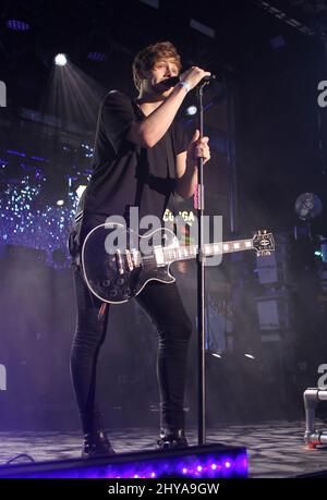 Luke Hemmings, 5 Sekunden des Sommers beim Pandora Summer Crush im Ala Live in Los Angeles, USA. Stockfoto