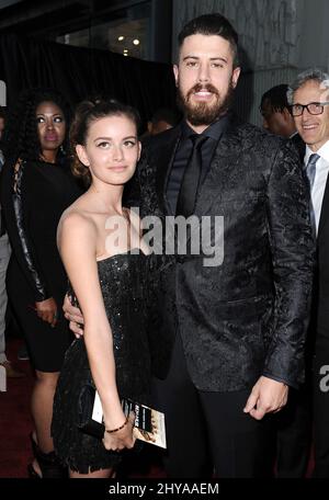 Toby Kebbell nimmt an der „Ben-Hur“-Premiere in Los Angeles Teil, die im TCL Chinese stattfand Stockfoto