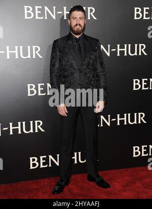 Toby Kebbell nimmt an der „Ben-Hur“-Premiere in Los Angeles Teil, die im TCL Chinese stattfand Stockfoto