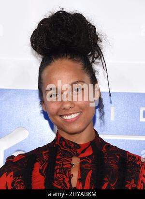 Alicia Keys bei der Ankunft für die MTV Video Music Awards 2016, Madison Square Garden, New York, 28.. August 2016. Stockfoto
